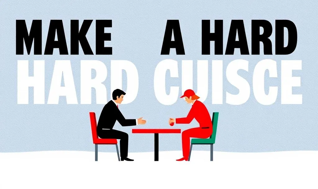 Generated image of making a hard choice